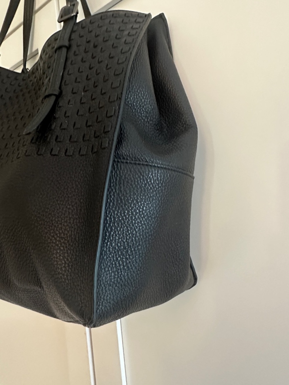 Tumi Black Textured Leather Tote - Picture 3 of 8
